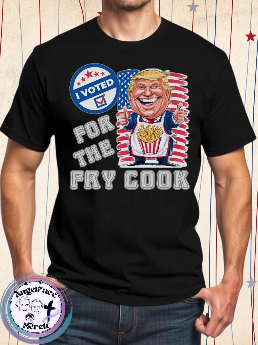 I Voted For The Fry Cook Trump USA Election T-shirt product image (3)