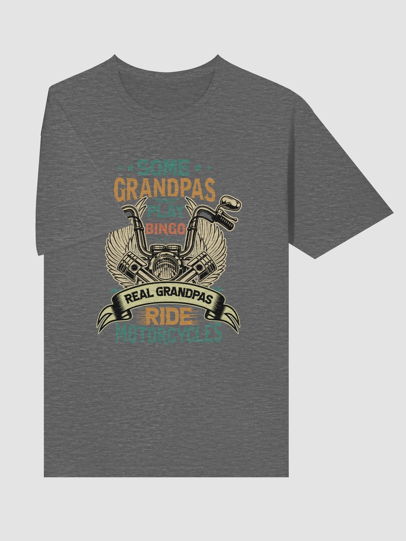 Some Grandpas Play Bingo Real Grandpas Ride Motorcycles Gifts For Grandpa T-shirt product image (5)