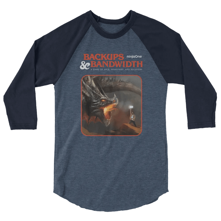 NinjaOne Backups & Bandwidth 2023 - Raglan Tee product image (2)