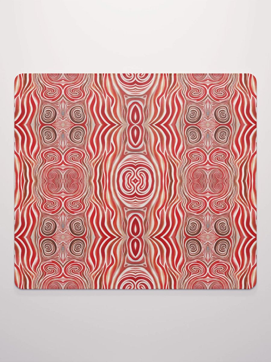 Funky Red Liquid Explosion Tie-Dye Gaming Mouse Pad product image (3)