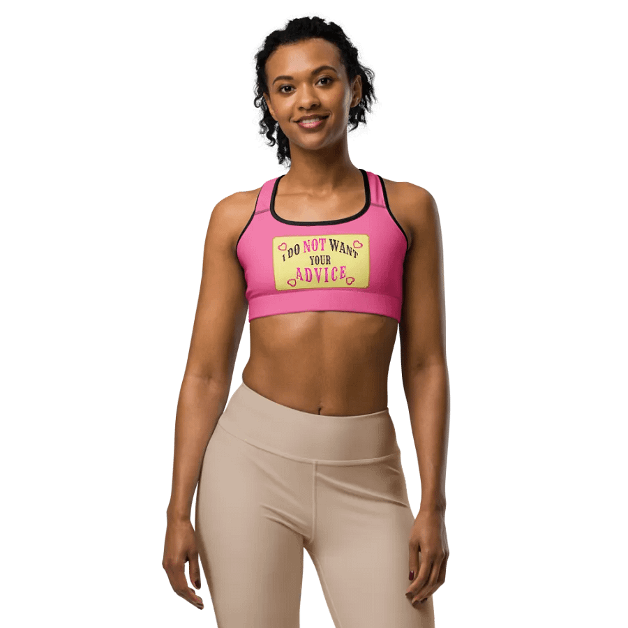 No Advice Sports Bra product image (1)
