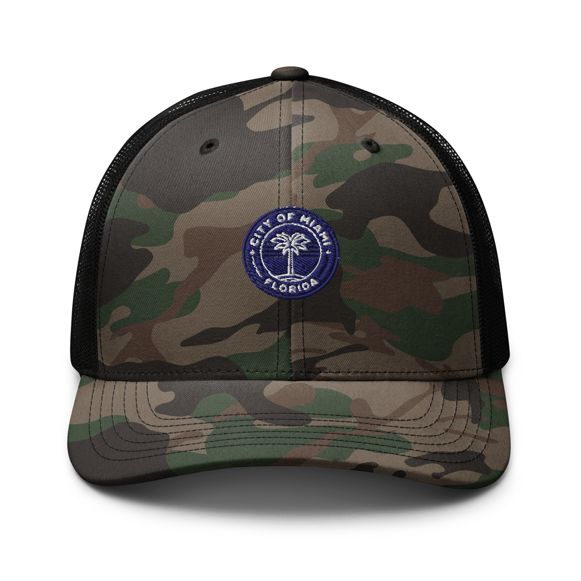 Miami Palms Camo Trucker Hat product image (1)