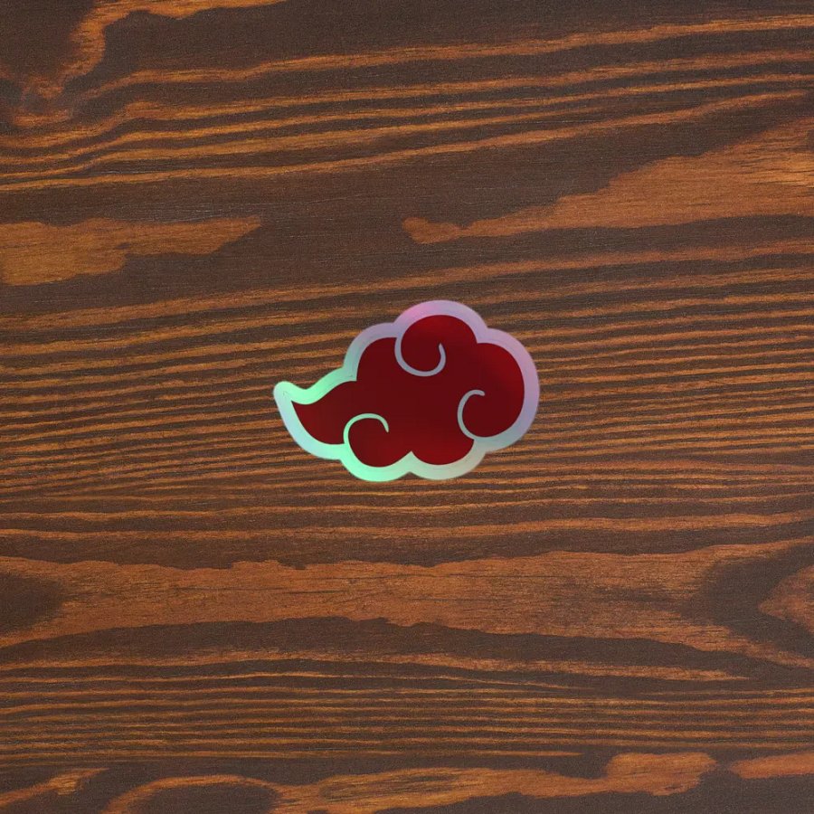 STICKER DEL SIMBOLO DE LA NUBE DE AKATSUKI product image (5)