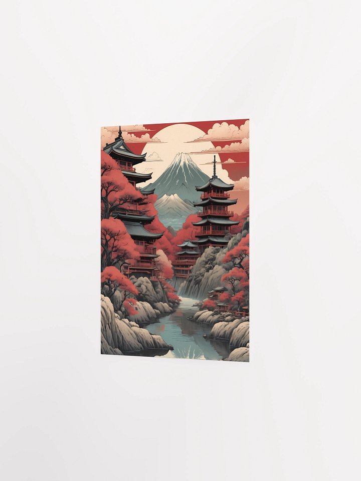 Serene Japanese Pagoda Poster product image (4)