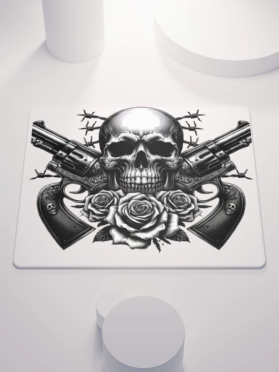 Skull and Roses Gaming Mouse Pad product image (1)