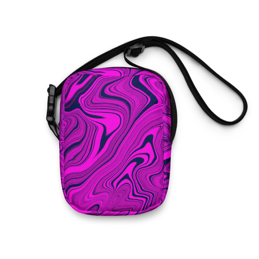 Utility Crossbody Bag - Purple Liquid Swirls product image (11)