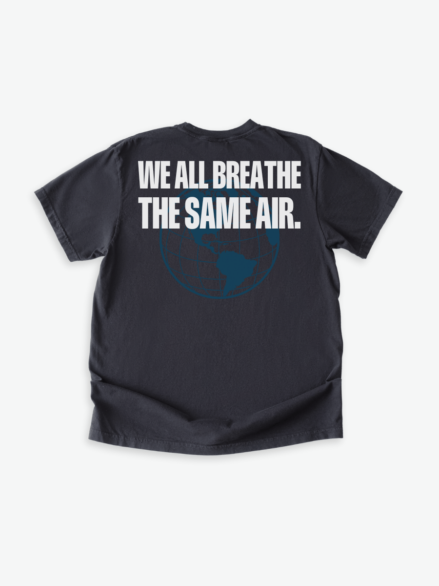 Blue Door WE ALL BREATHE THE SAME AIR Tee Shirt - Blue Door Life Philosophy Collection - Soft-Washed Garment-Dyed Fabric - San Diego Made product image (3)