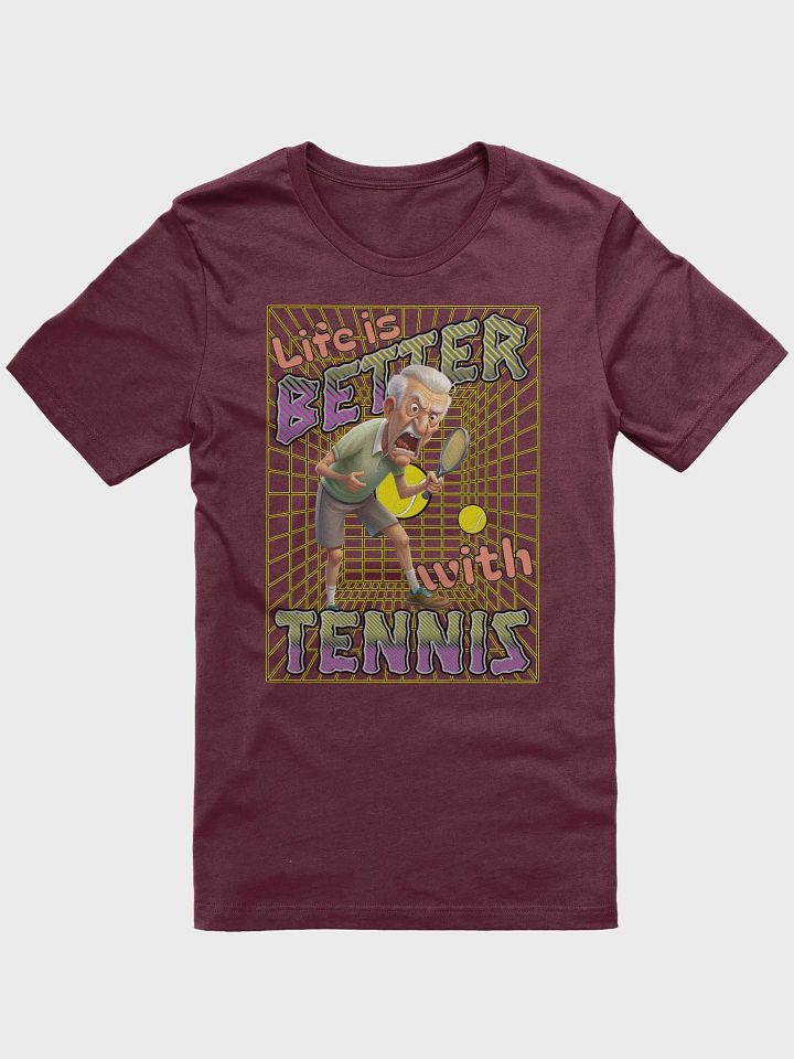 Life Is Better With Tennis Male Elderly Enthusiast Tee product image (21)