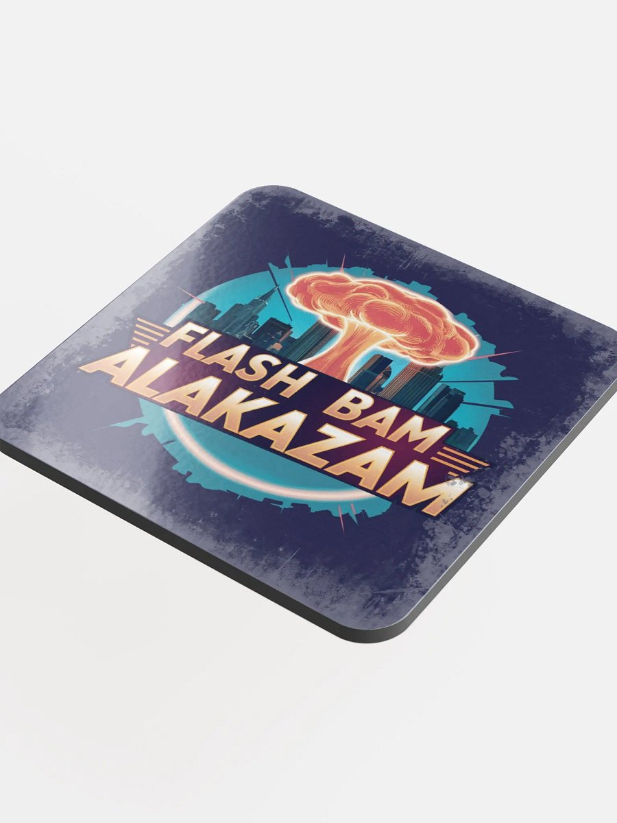 Flash Bam Alakazam - Glossed Cork Coaster product image (1)
