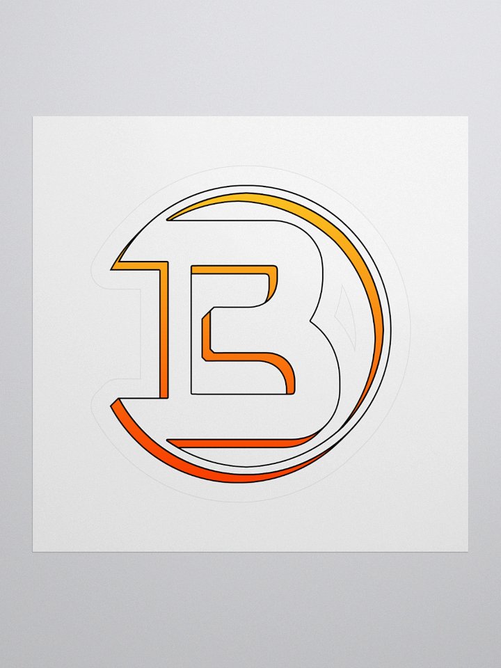 B-Gradient Logo Kiss Cut Stickers product image (2)