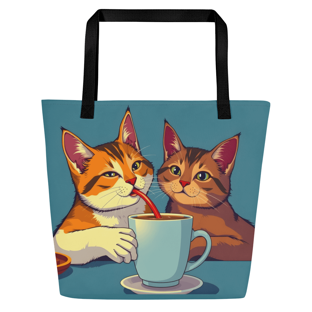 Large Tote Bag w/ Pocket-Sip Happens product image (1)