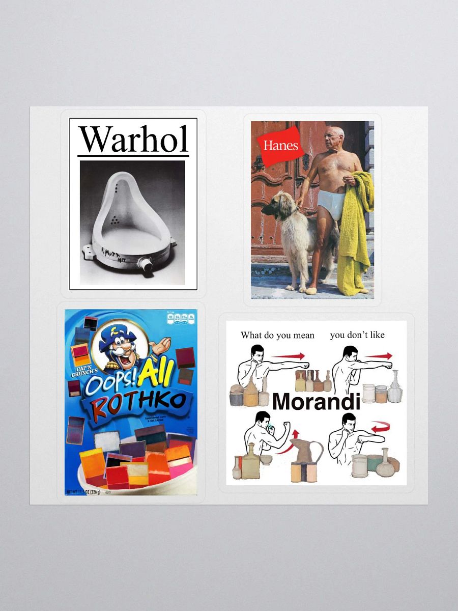 Art History sticker set product image (2)