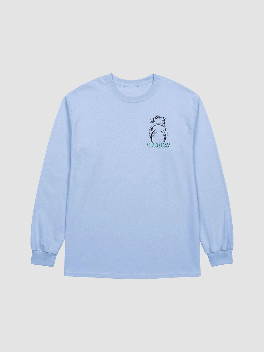 Wacky Logo Long Sleeve Tee (Black & Blue Logo) product image (1)