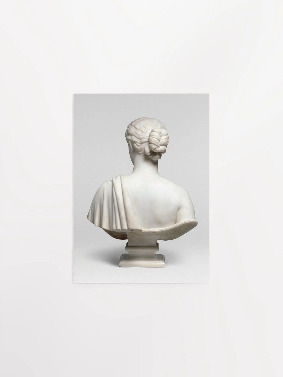 Marble sculpture of back of woman - Hiram Powers product image (1)