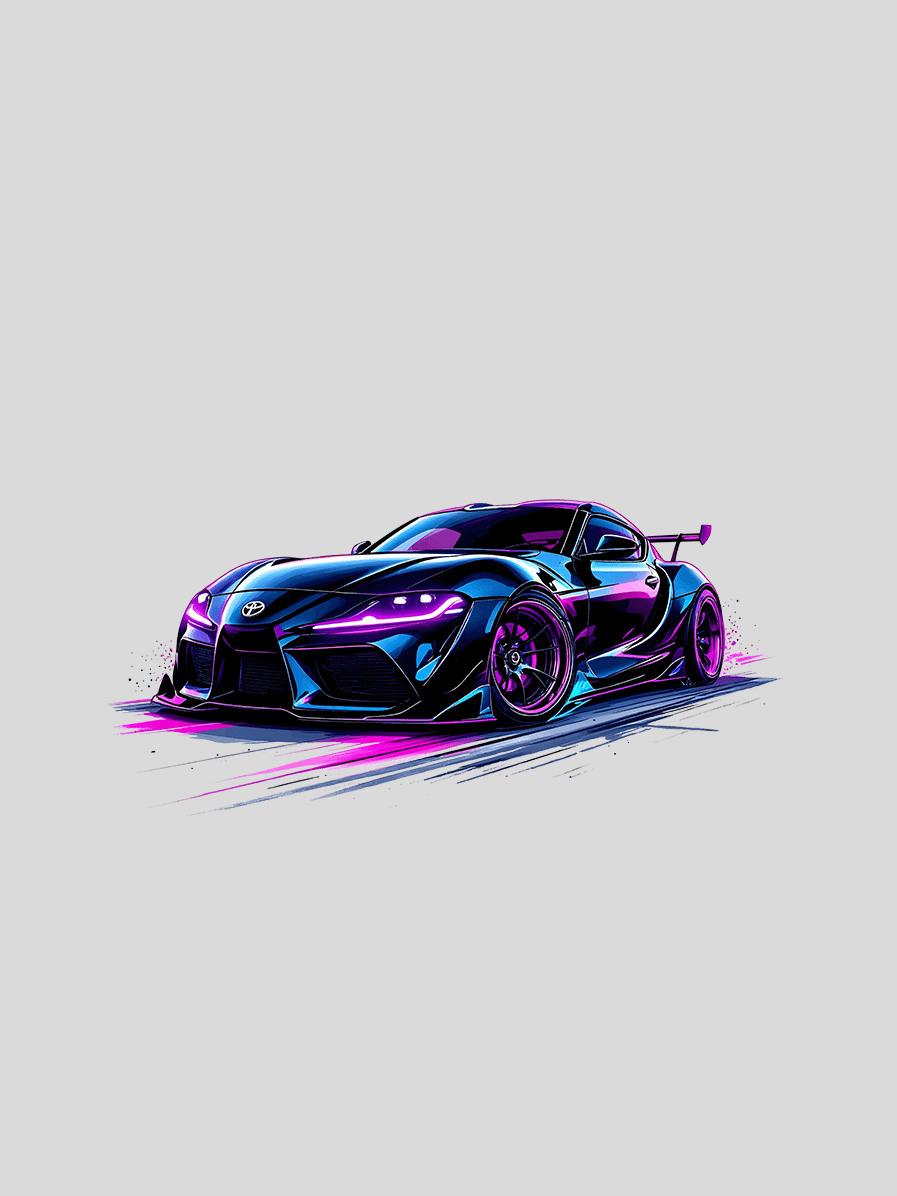 Velocity Car - Printed Tee High Quality product image (2)