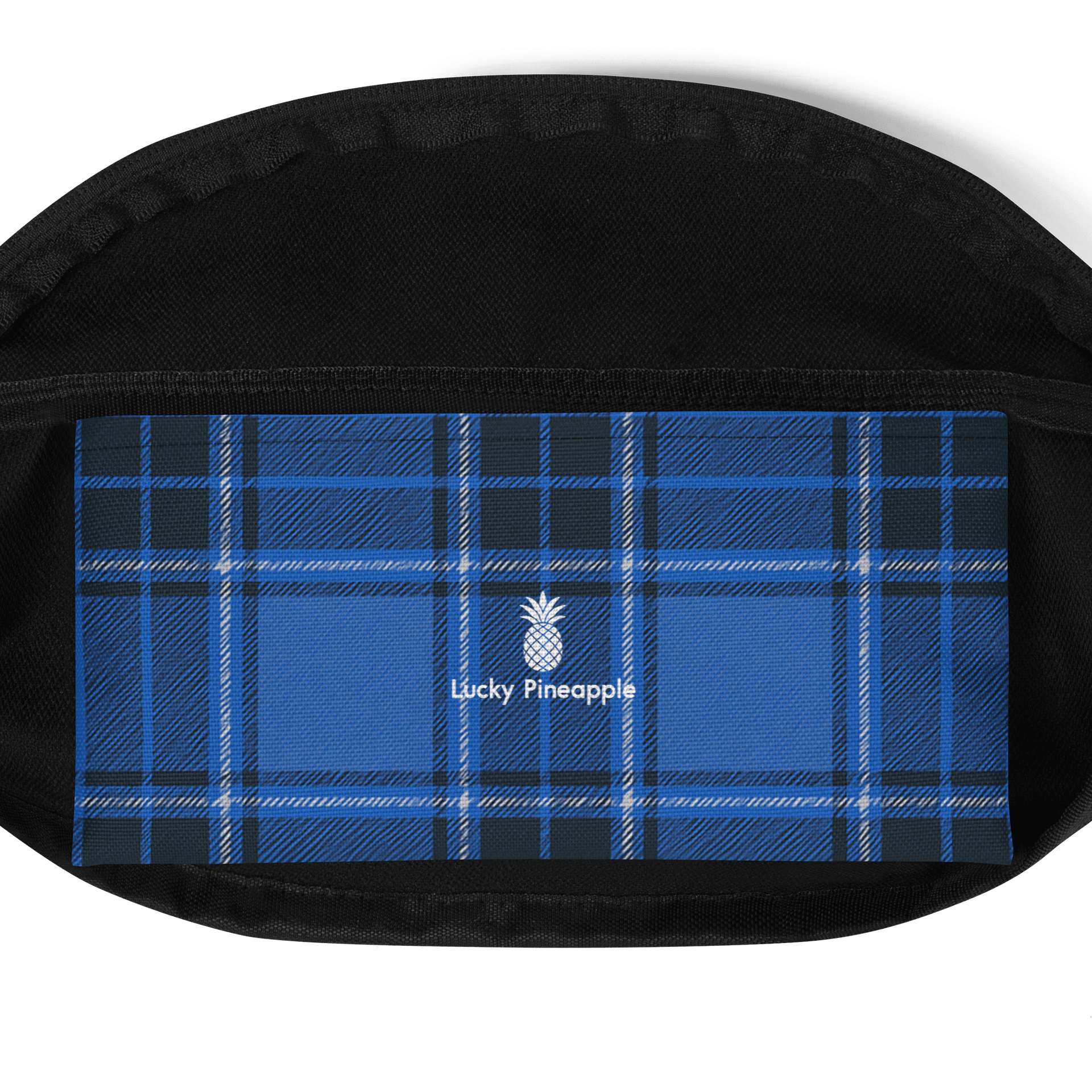 Blue Plaid Fanny Pack (Waist Bag) product image (4)