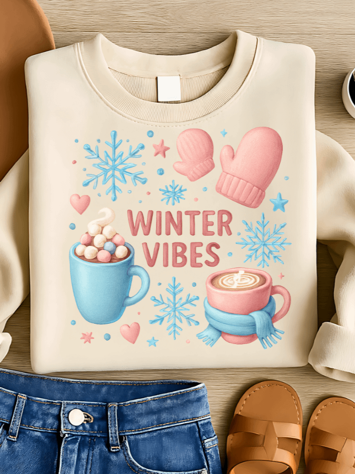 Winter Vibes Sublimation PNG – Cozy Seasonal Clipart for T-Shirts – Warm & Stylish Winter Design – 300 DPI Instant Digital Download product image (1)
