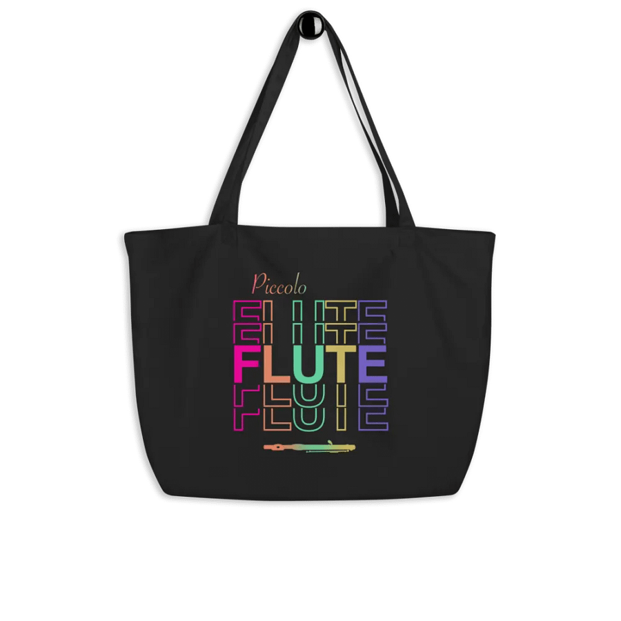 Symmetrical Flute Graphic Tote Bag - Piccolo product image (7)