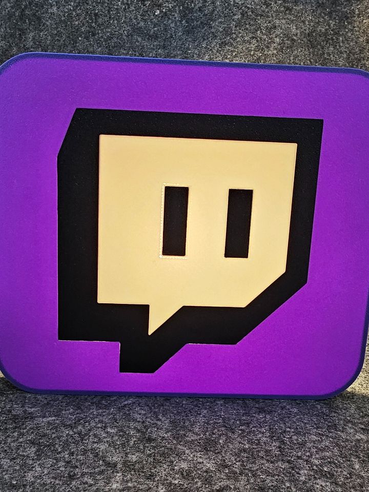 Twitch Light Box - LED Display | Personalized Streamer Sign | Custom Gaming Room Décor product image (1)