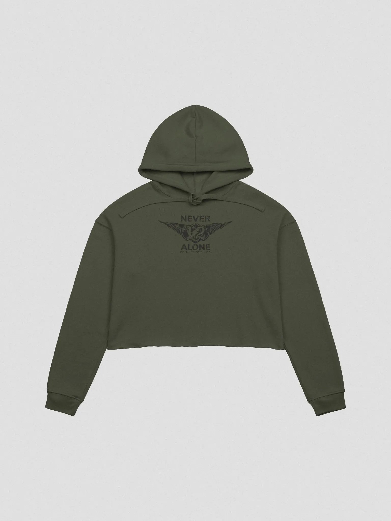 12 Seconds (DL) Crop Hoodie (S-2XL) product image (3)
