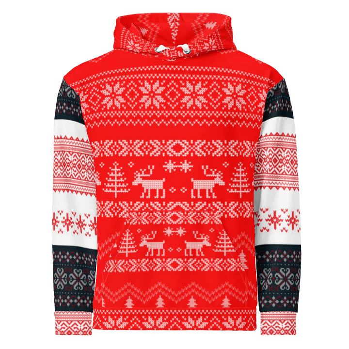 Festive Reindeer All-Over Hoodie product image (1)