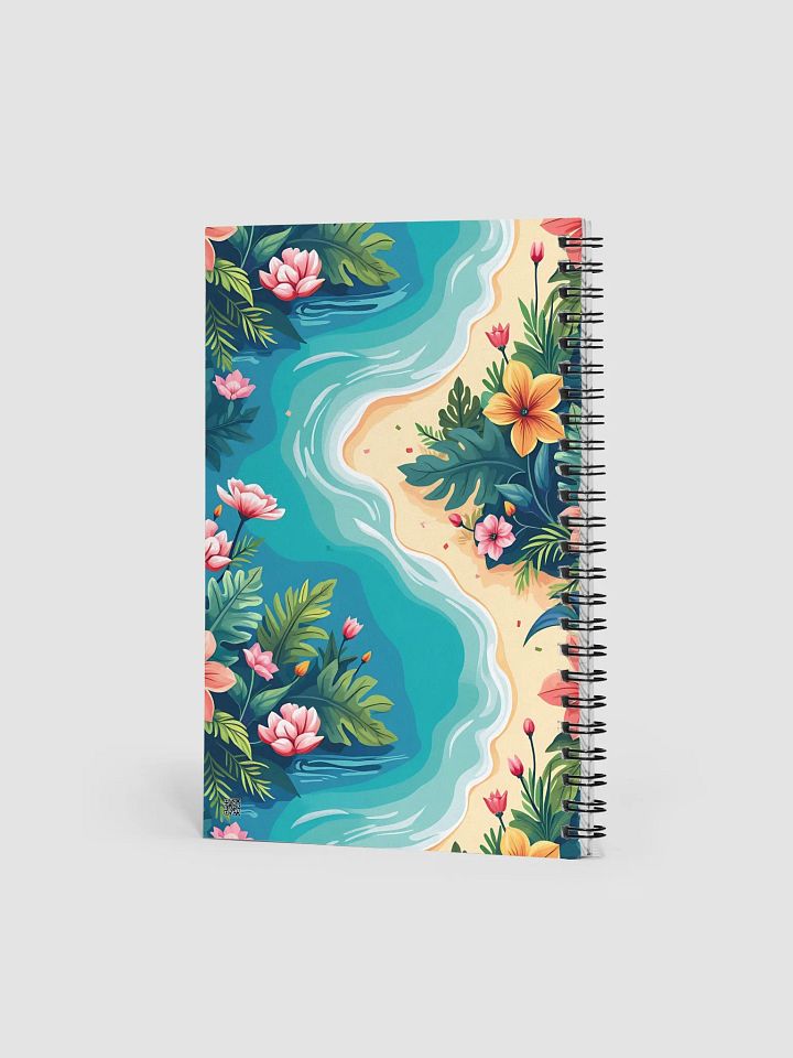 Coastal Beauty Spiral Notebook – Seaside Florida Style, Destin FL Vibes, Crab Island, Emerald Coast-Inspired 118-Page Ruled Journal product image (2)