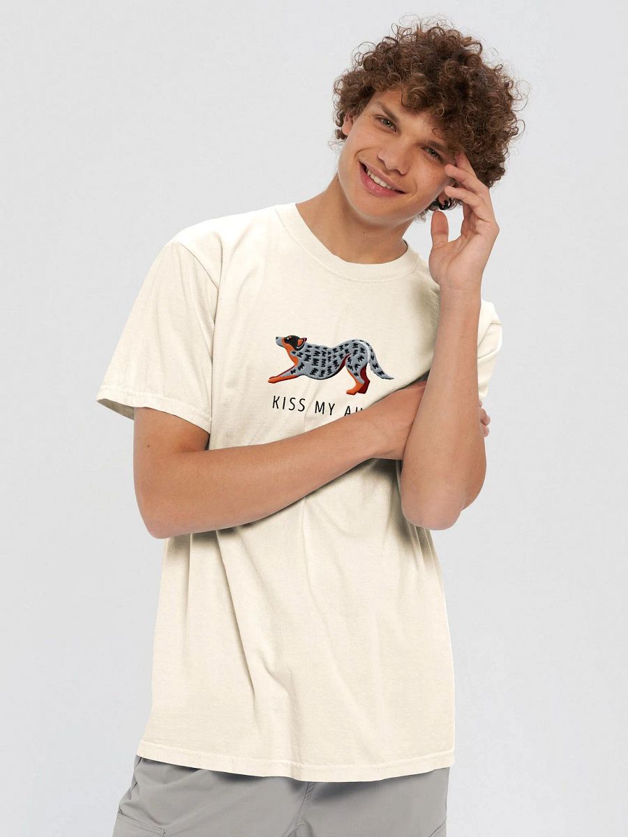 Kiss My Auss T-Shirt(Embroidered) of an Australian Cattle Dog(Blue Heeler) product image (11)