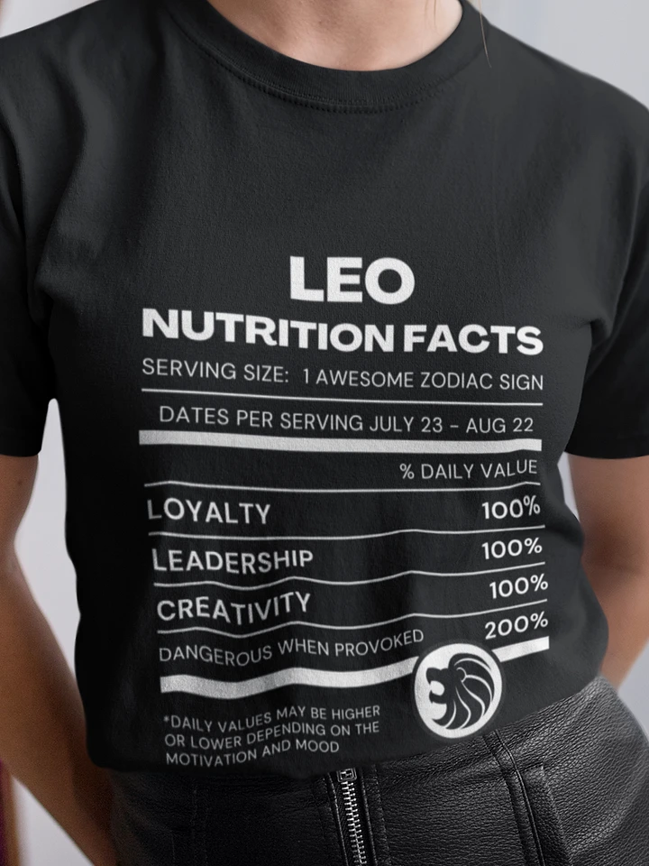 Leo Nutrition Facts T-Shirt product image (1)
