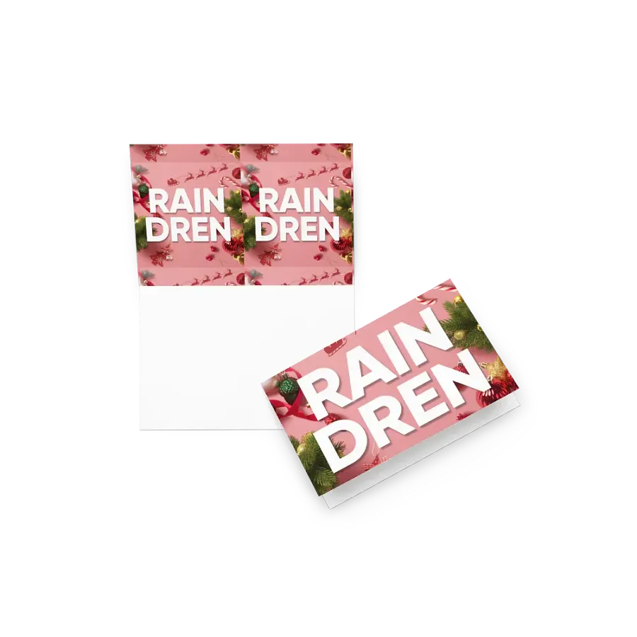 Raindren Greeting Card with Customisation product image (7)