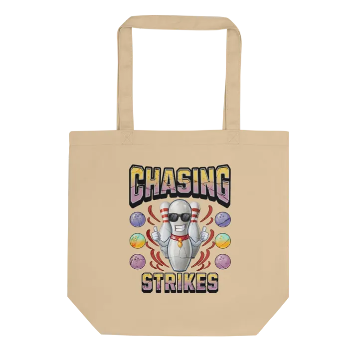 Chasing Strikes Bowling Thumbs Up Pin Tote Bag product image (1)