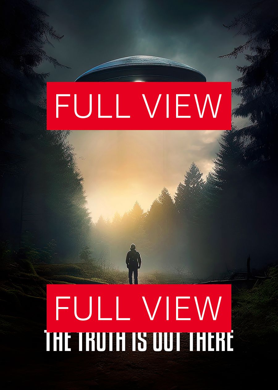 The Truth is Out There / The X-Files poster — sci-fi poster, movie poster, space art print product image (5)