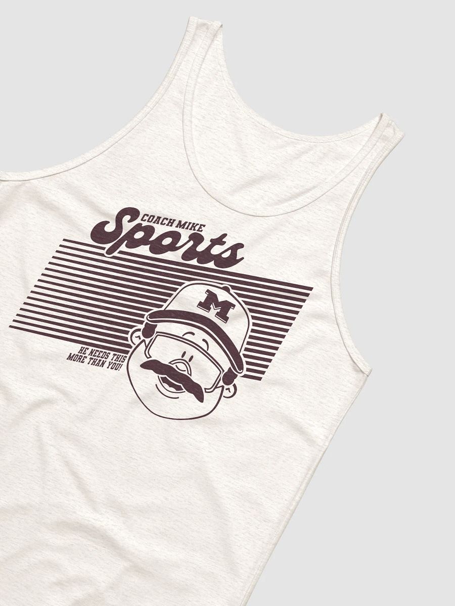 Coach Mike Sports Tank - Cream/Maroon product image (3)
