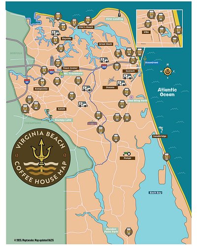 We have given our Virginia Beach coffee map an update to include a few new spots and a few additions. There’s now over 40  lo...