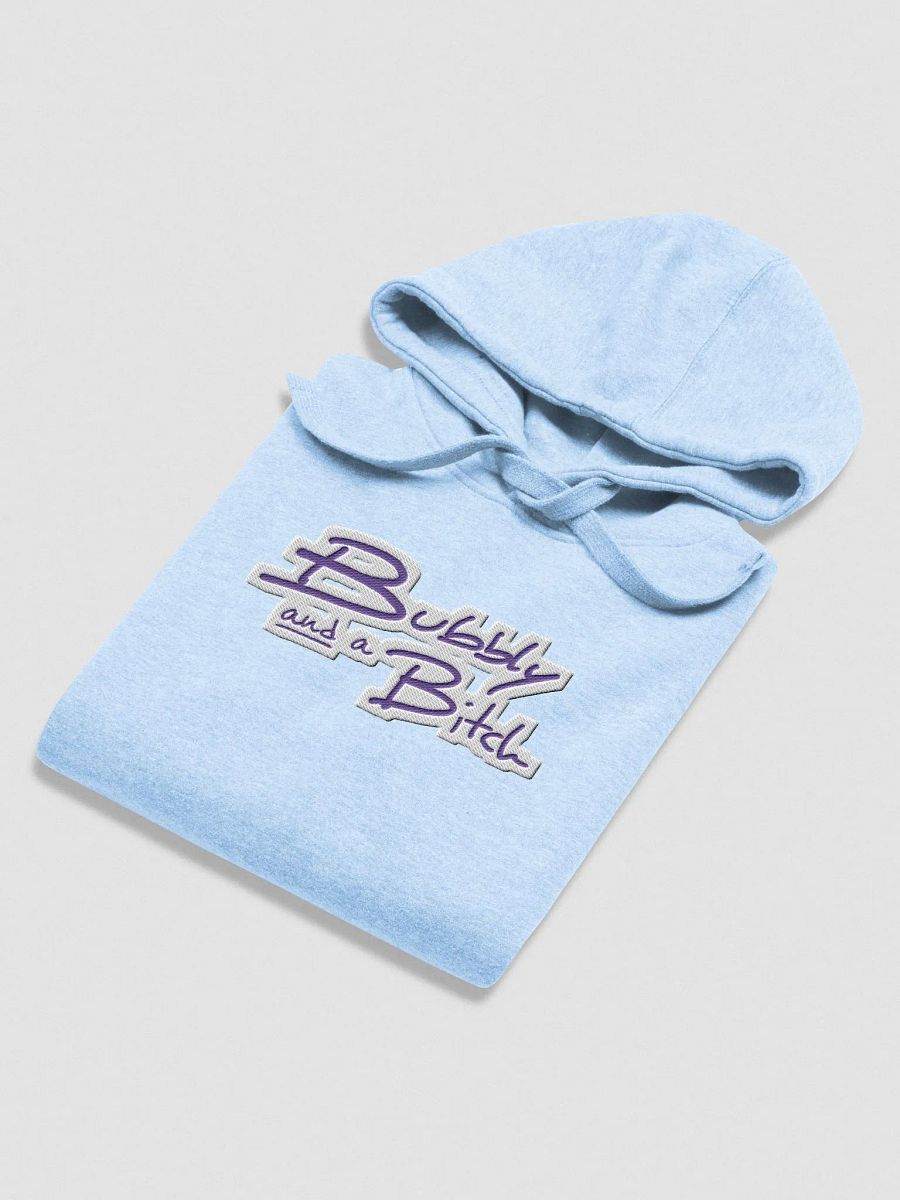 Bubbly and a B*tch (purple bubble design) embroidered heavyweight hoodie product image (32)
