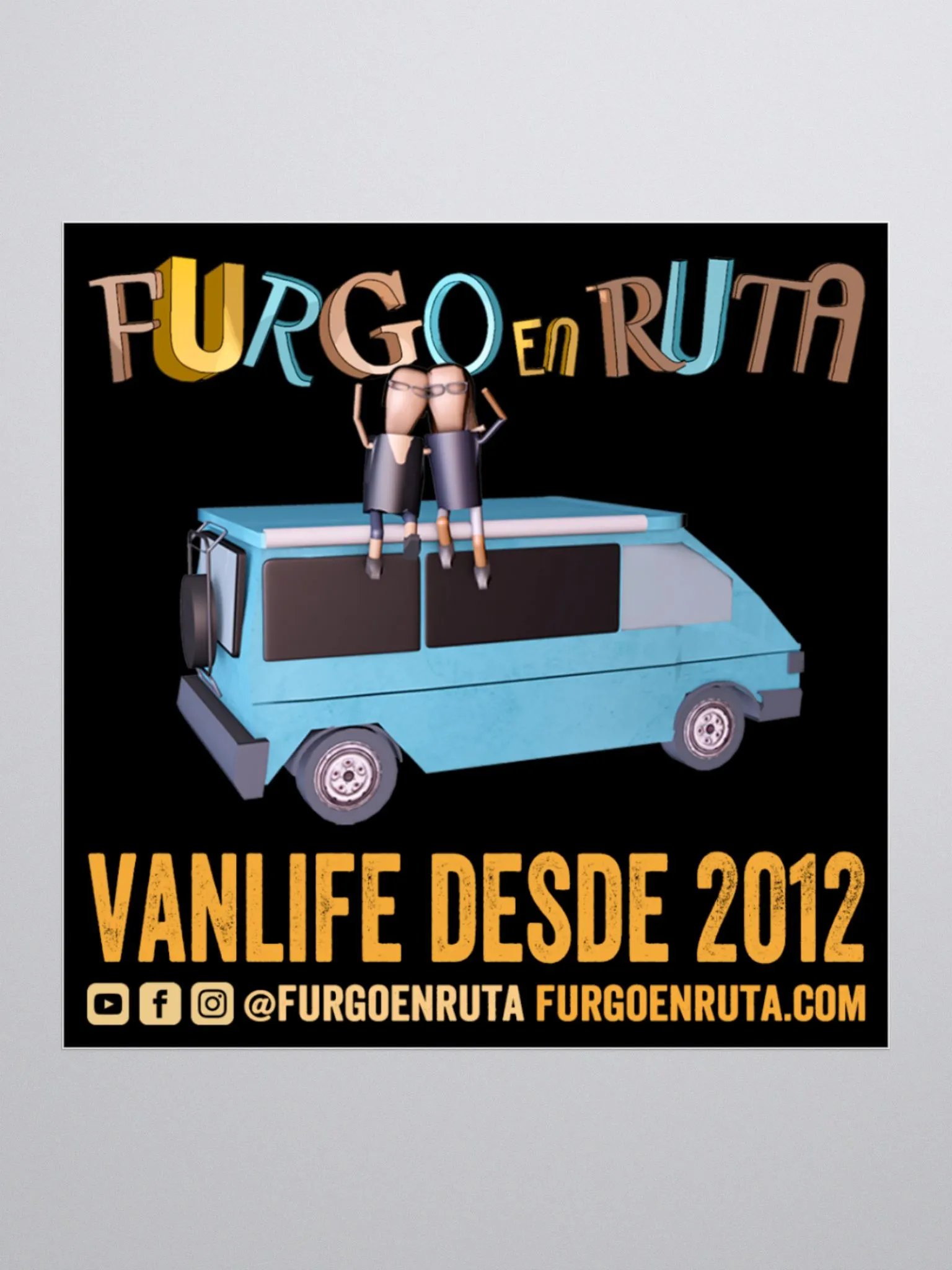 La Pegatina / Sticker de Furgo en ruta product image (1)