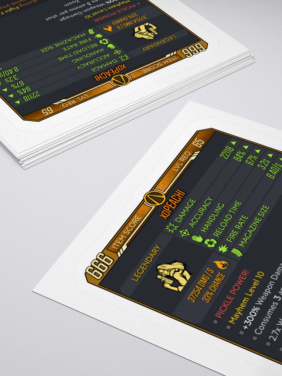 xoPEACHI Borderlands 3 Item Card product image (4)