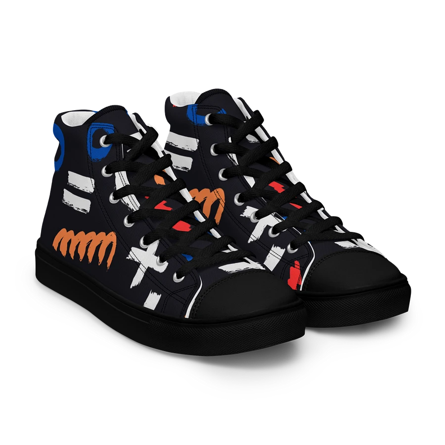 Geometry Women's High Top Canvas Shoes product image (34)