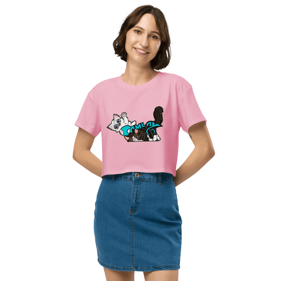 AS Colour Women's Premium Crop Top: Luigi & Ariel Logo product image (8)