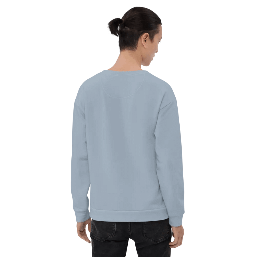 Plain Light Grayish Blue True Summer Unisex Recycled Polyester Heavyweight Premium Sweatshirt by Treasure Pie product image (10)