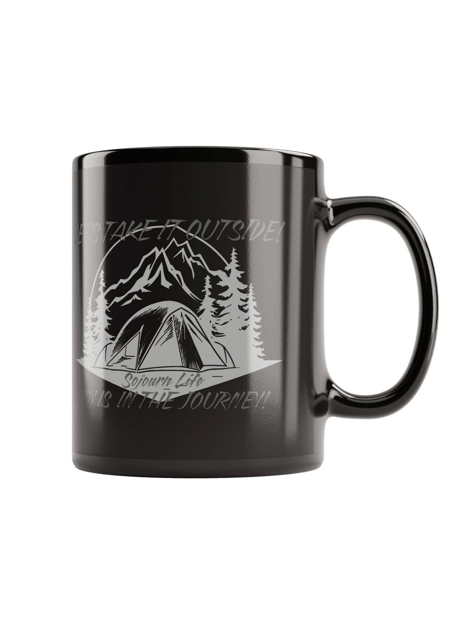 Let's Take It Outside - Sojourn Life Black Glossy Mug product image (1)