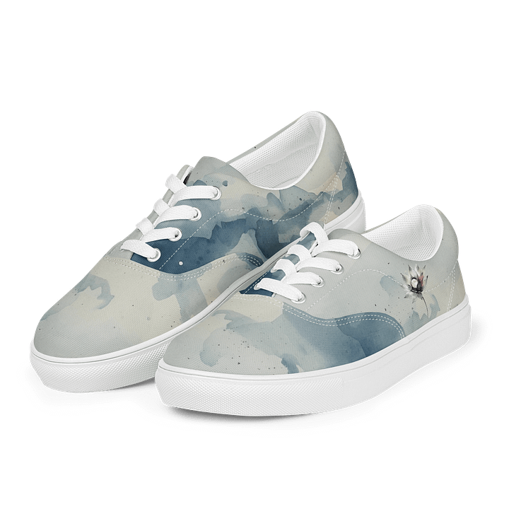 Moonlit Lotus Women's Canvas Shoes product image (1)
