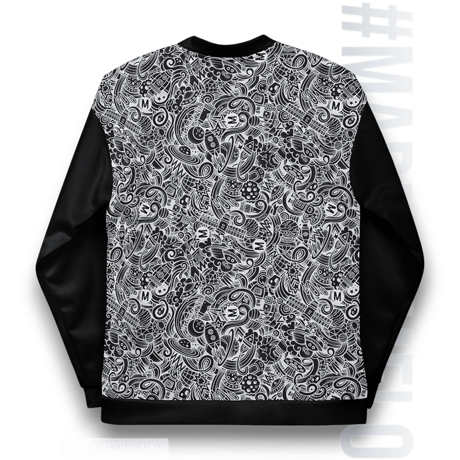 Dark Space Scribble - Ultimate Bomber Jacket | #MadeByMELO product image (2)