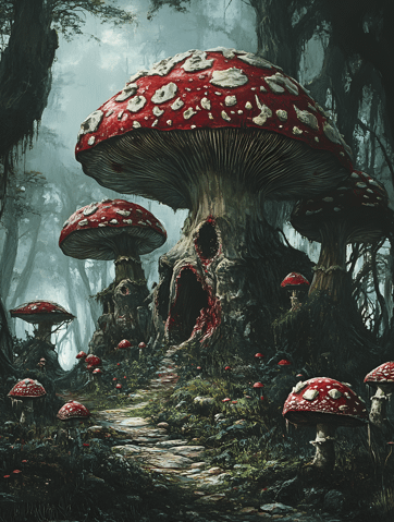 Mycelium Abyss Journey Through the Spooky Mushroom Realm product image (2)