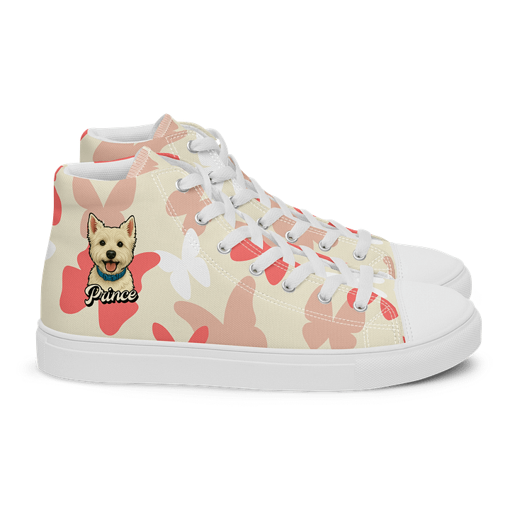 YOUR BEST FRIEND! / WOMEN'S HIGH TOP CANVAS SHOES product image (2)