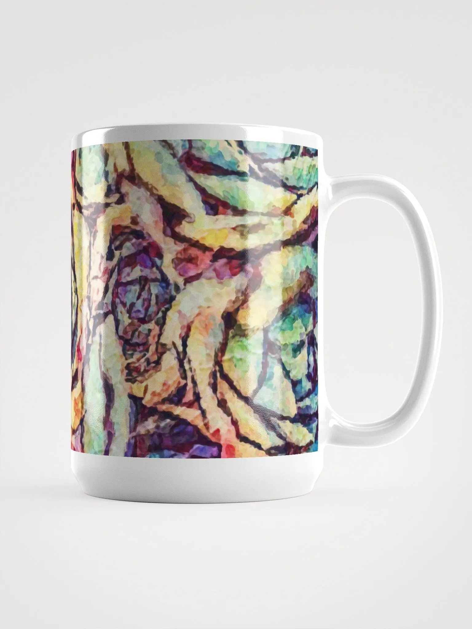 Abstract Graphic | White Coffee Mug | Harmony Succulent product image (3)
