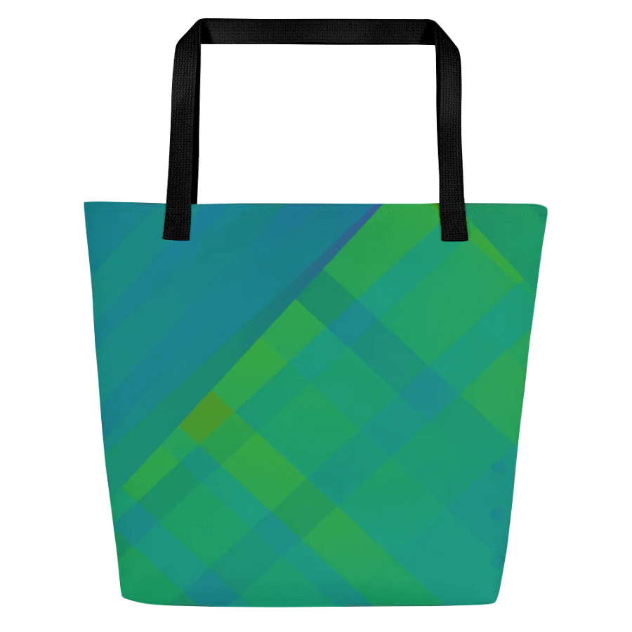 Vibrant Plaid Dreams Tote Bag for moms friends art students product image (3)