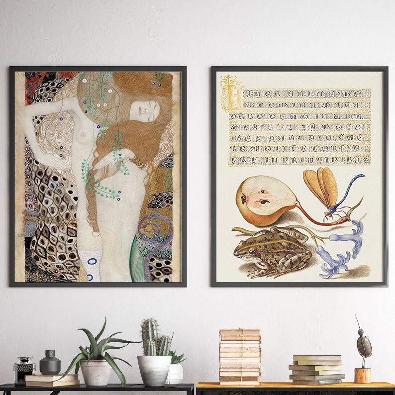 Peach& Blue Gallery Wall Set of 10 Vintage DIGITAL Prints product image (5)
