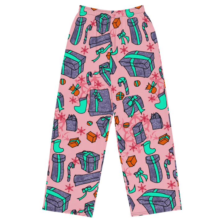 Blue Presents on Red Wideleg Pants product image (2)