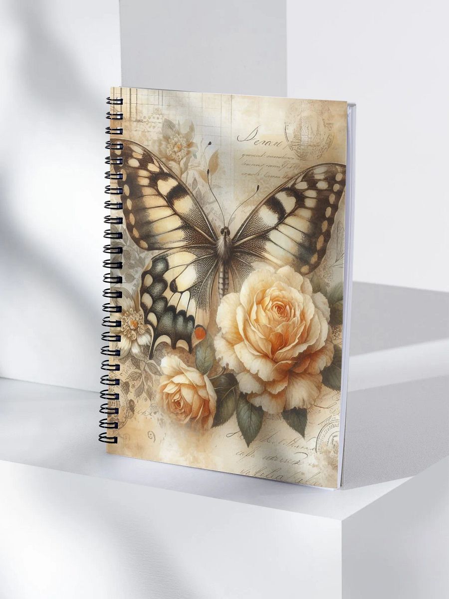 Yellow and Black Butterfly- Spiral Notebook product image (4)