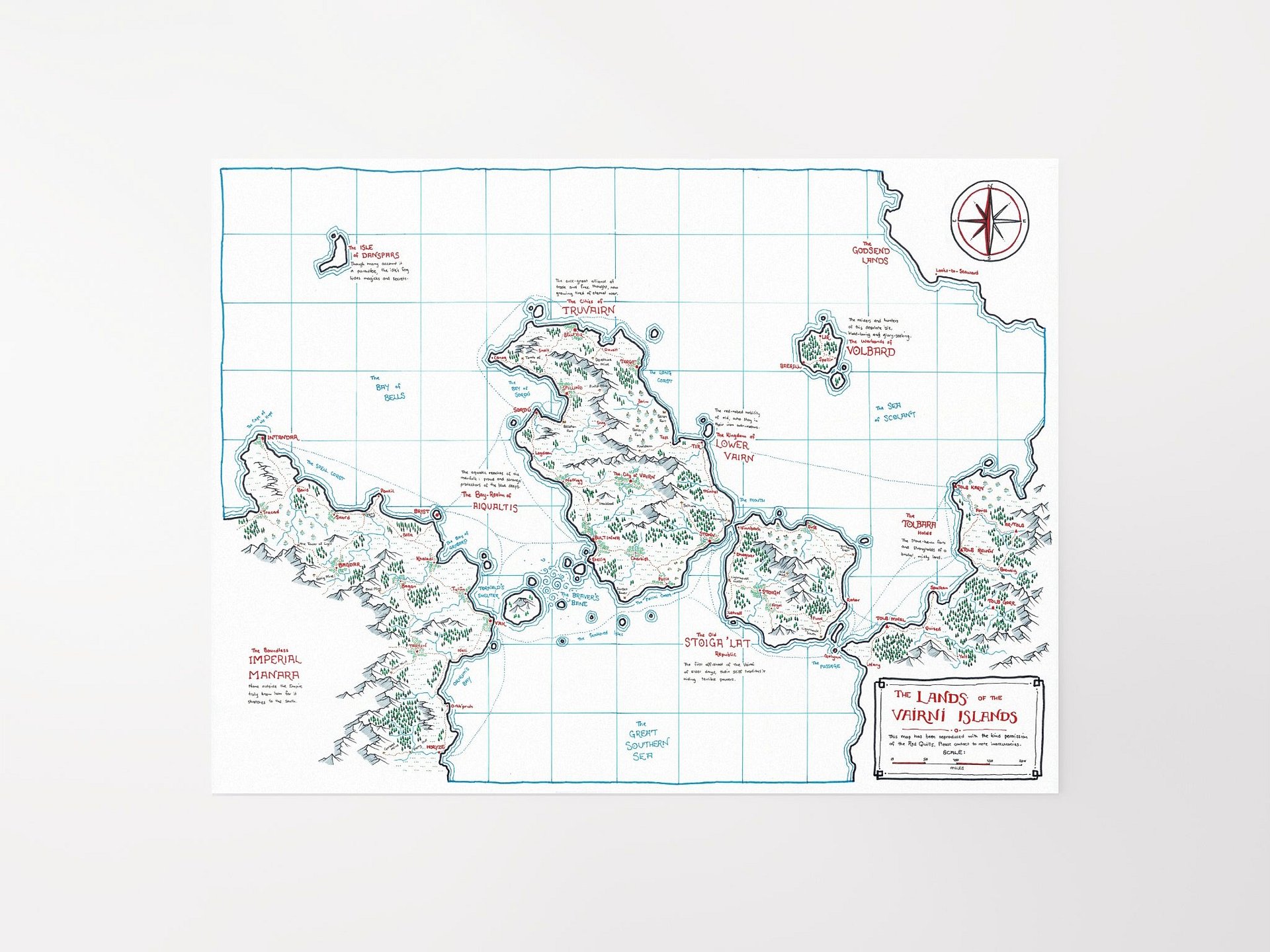 "The Vairni Islands" | Printed Map product image (9)